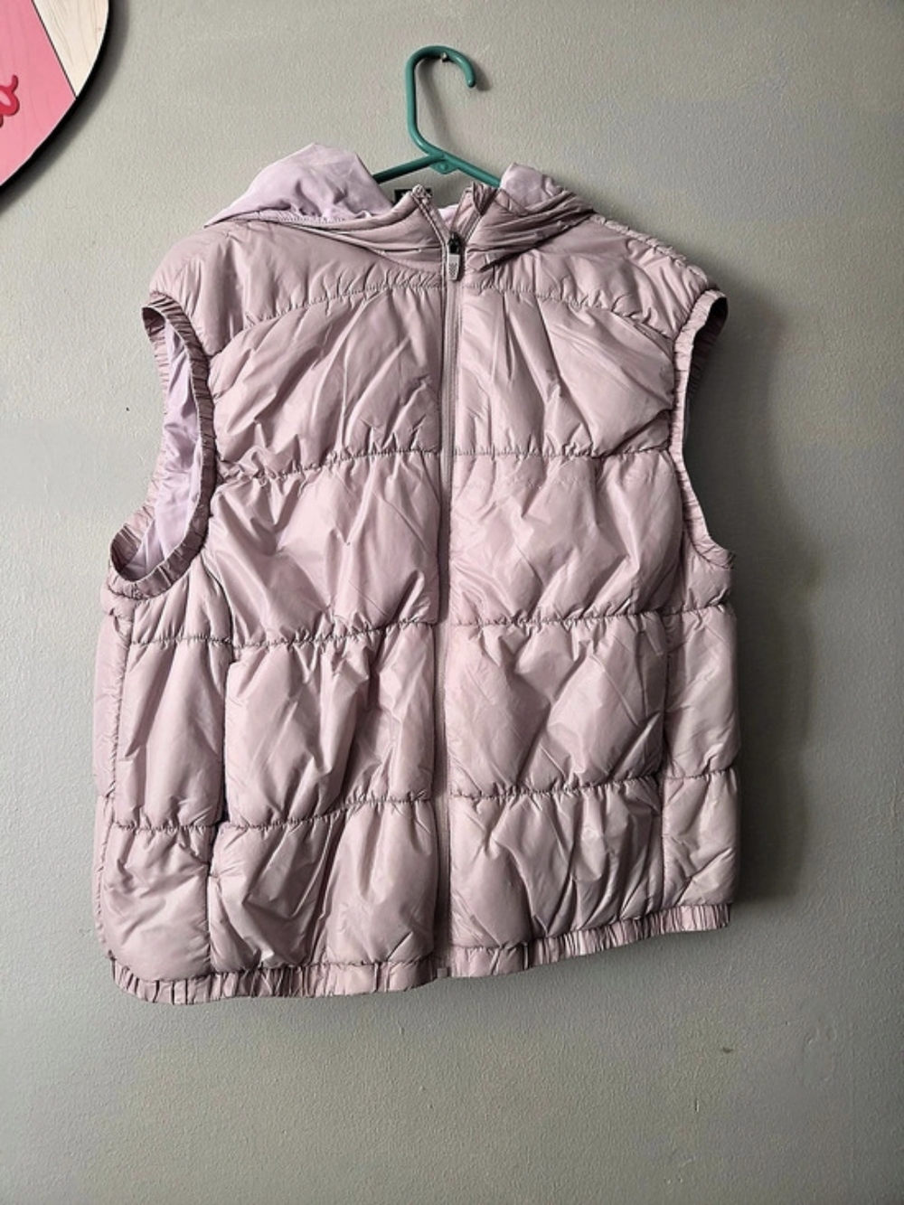 Avia Women Puffer Vest in Pink Size Large Like New